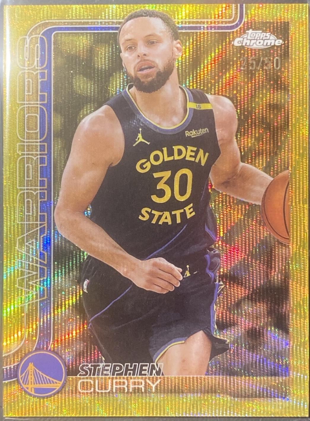 Stephen Curry [Gold Wave Refractor] #201