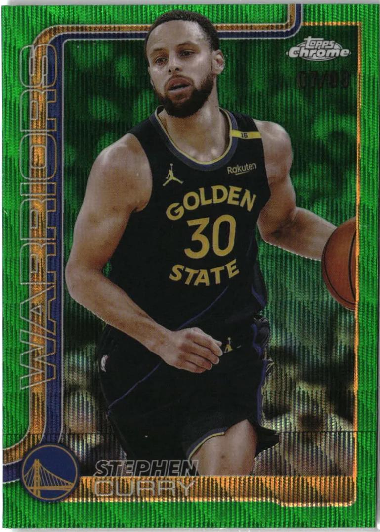 Stephen Curry [Green Basketball Refractor] #201
