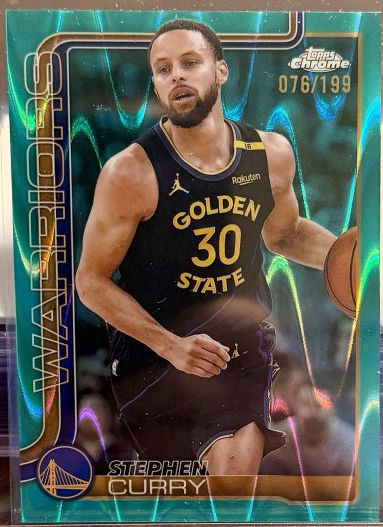 Stephen Curry [Green Wave Refractor] #201