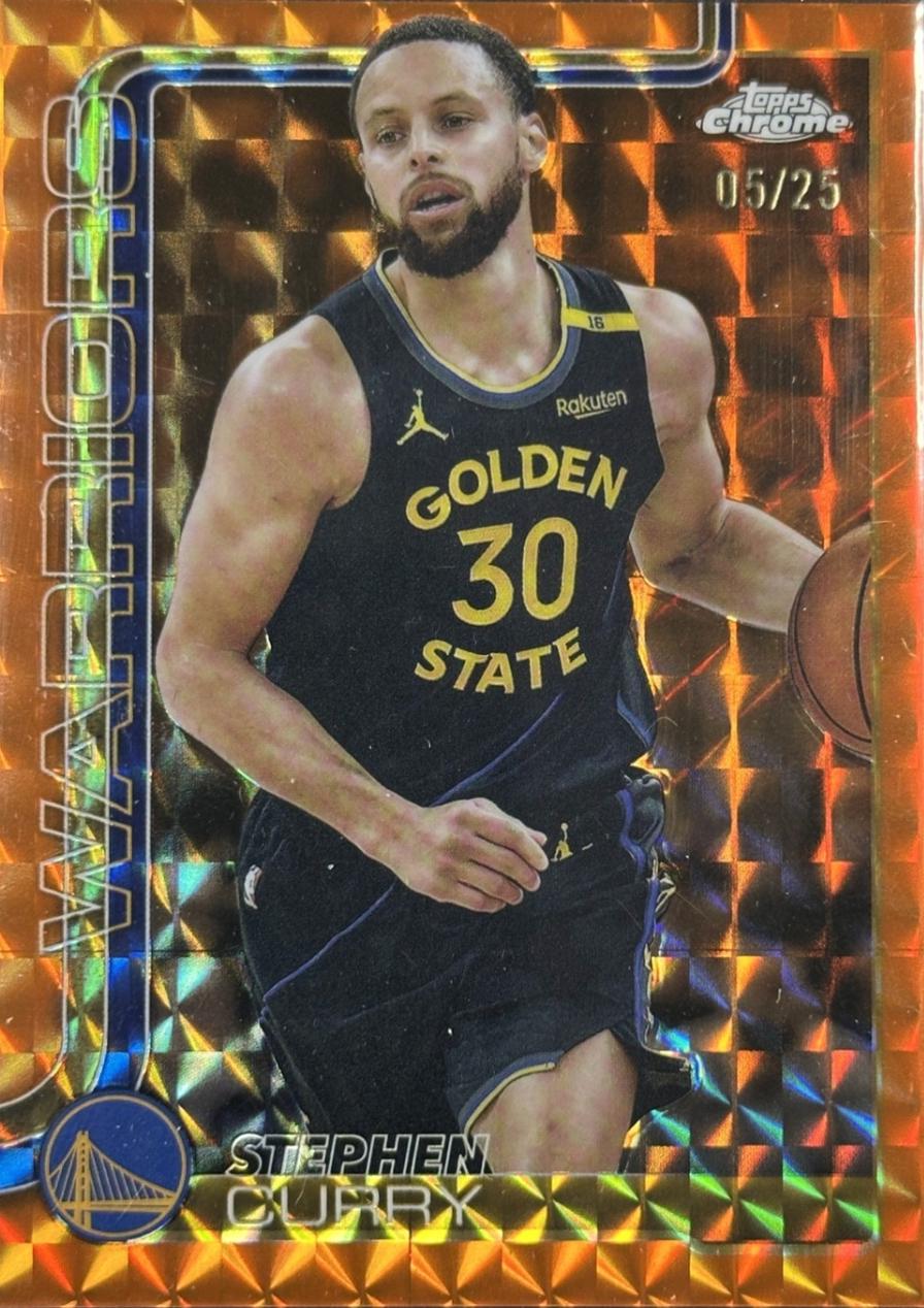 Stephen Curry [Orange Geometric Refractor] #201