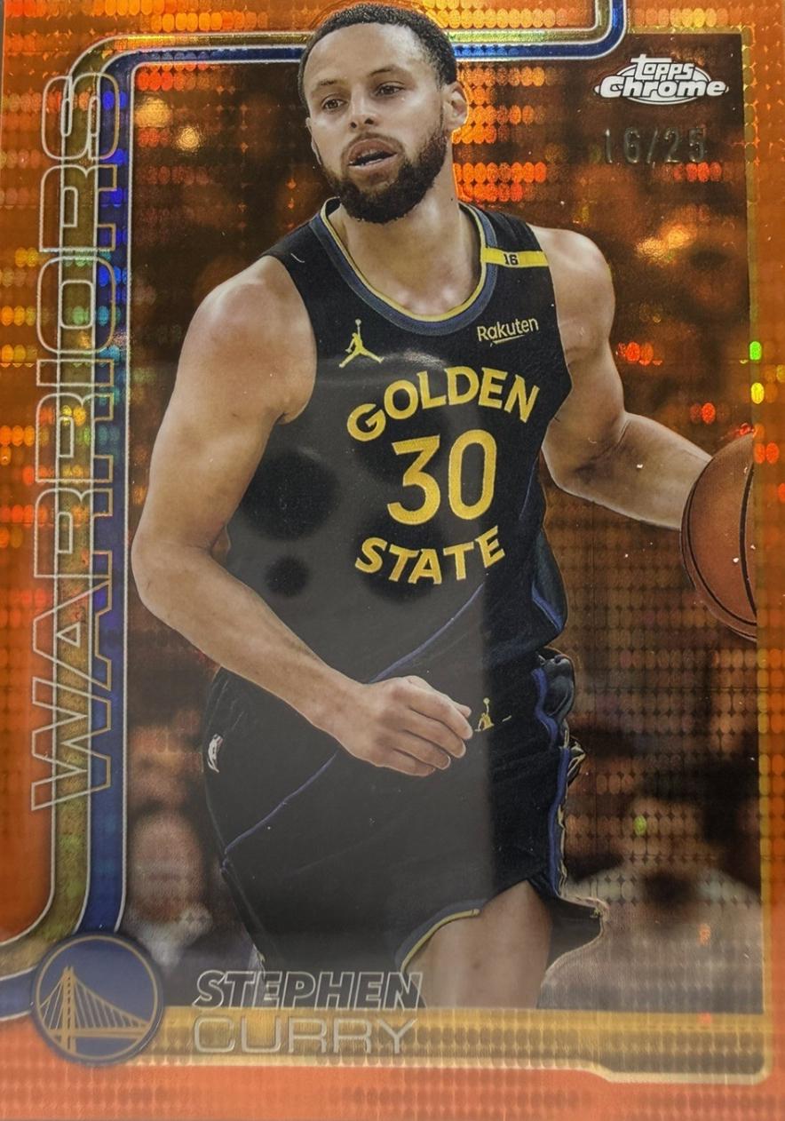 Stephen Curry [Pulsar Orange Refractor] #201