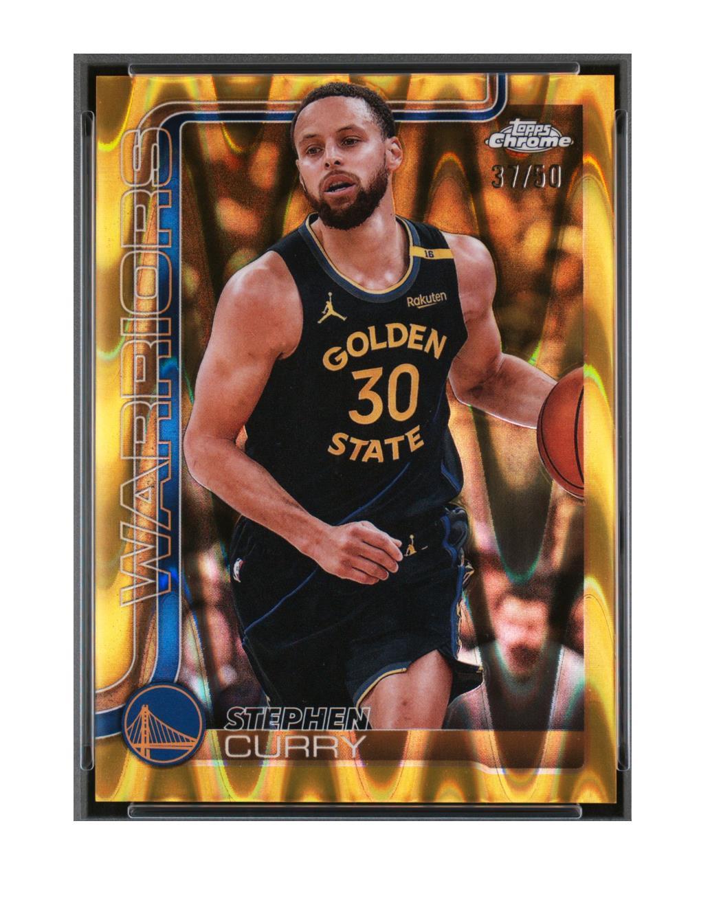 Stephen Curry [RayWave Gold Refractor] #201