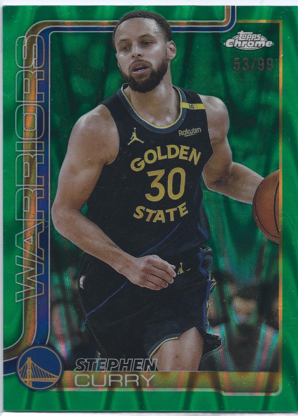 Stephen Curry [RayWave Green Refractor] #201