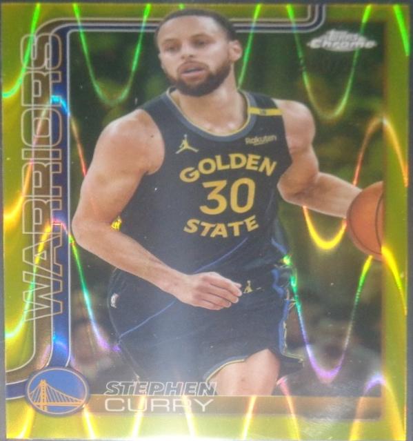 Stephen Curry [RayWave Yellow Refractor] #201