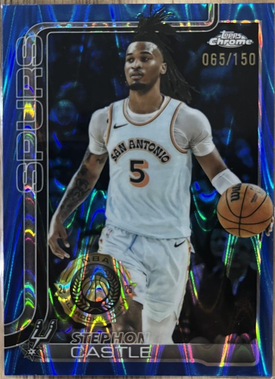 Stephon Castle [Blue Basketball Refractor] #228