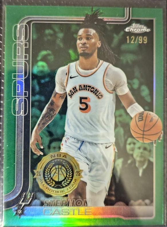 Stephon Castle [Green Basketball Refractor] #228