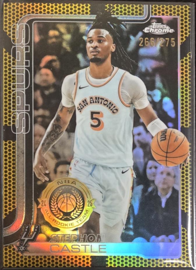 Stephon Castle [Yellow Basketball Refractor] #228