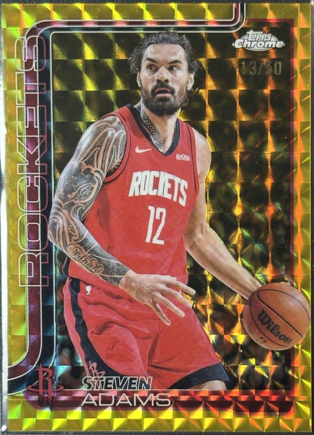 Steven Adams [Gold Geometric Refractor] #12