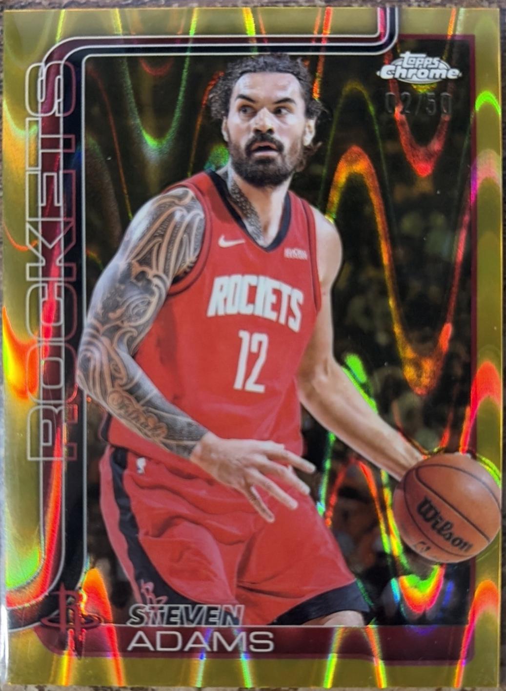 Steven Adams [RayWave Gold Refractor] #12