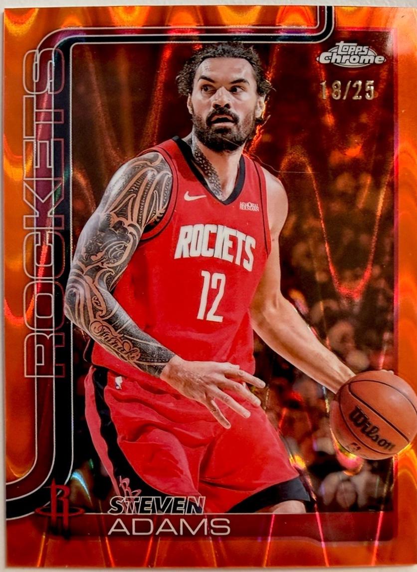 Steven Adams [RayWave Orange Refractor] #12