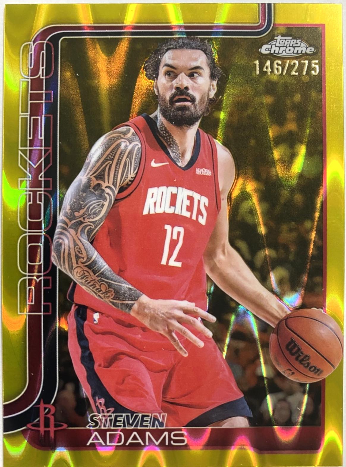Steven Adams [RayWave Yellow Refractor] #12