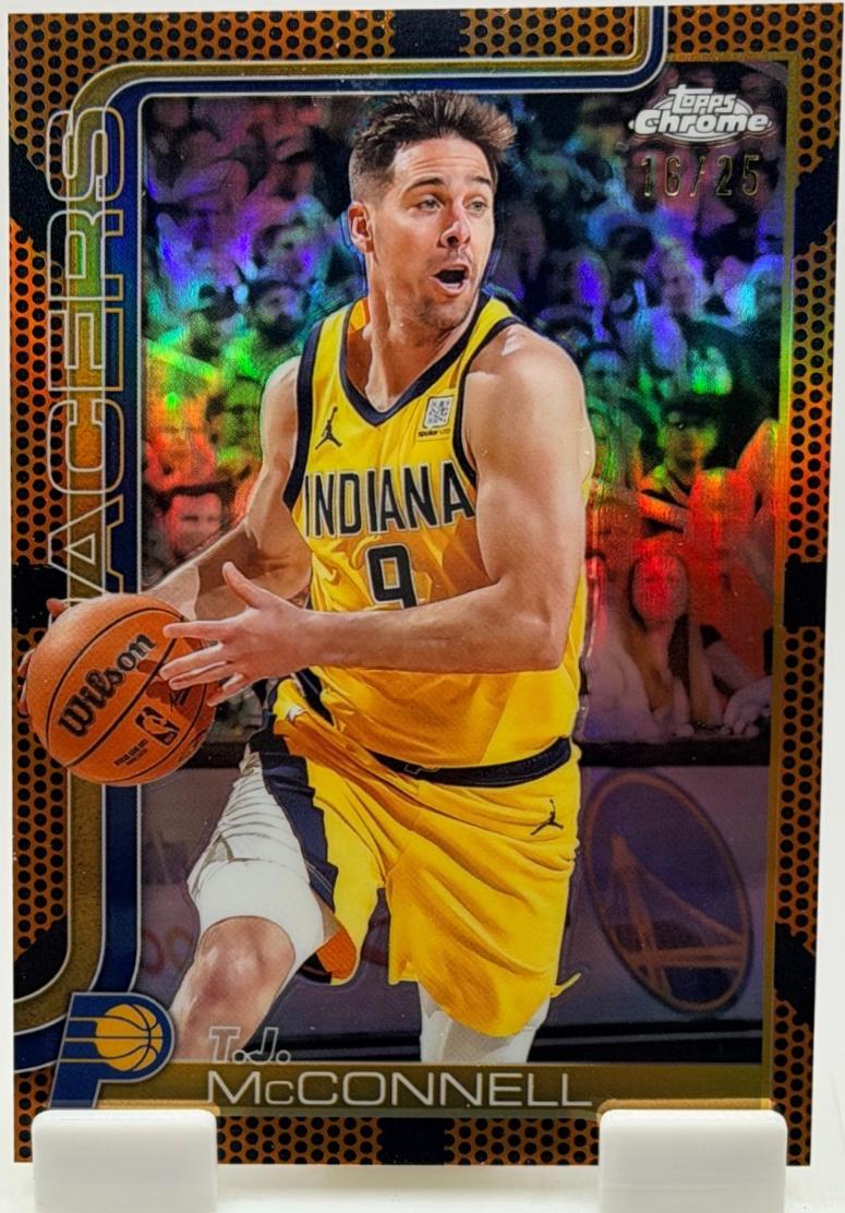 T.J. McConnell [Orange Basketball Refractor] #11