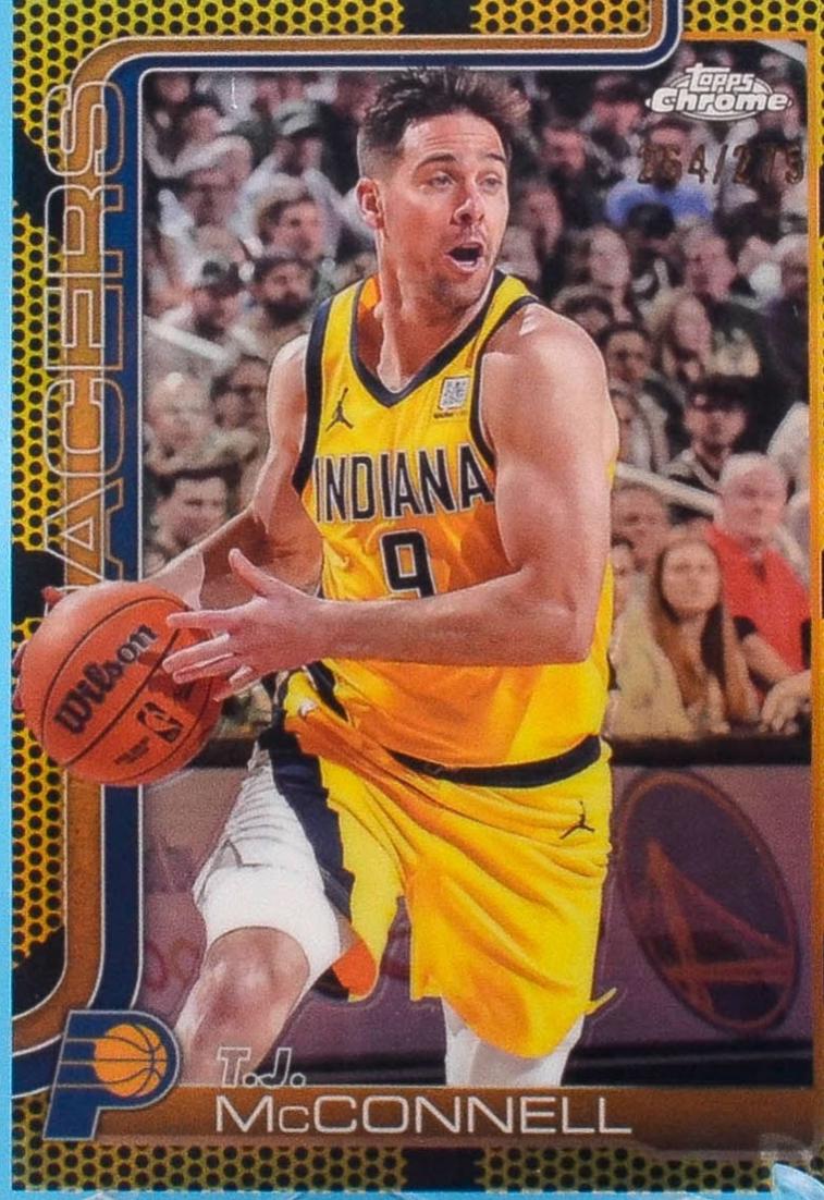 T.J. McConnell [Yellow Basketball Refractor] #11