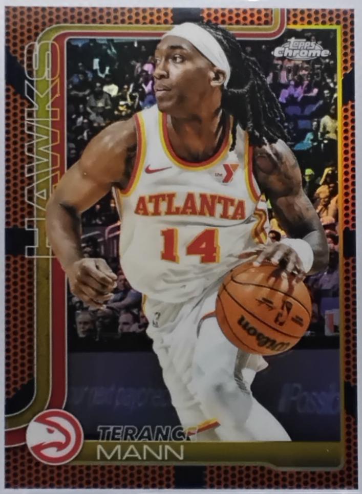 Terance Mann [Orange Basketball Refractor] #9