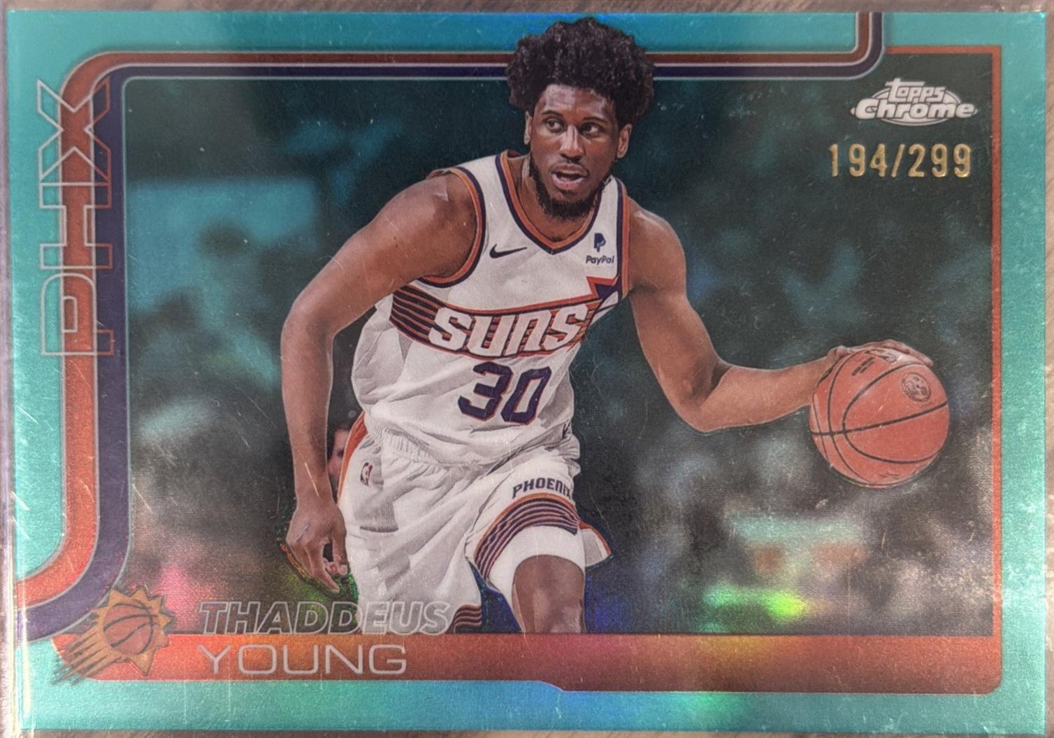 Thaddeus Young [Aqua Refractor] #135