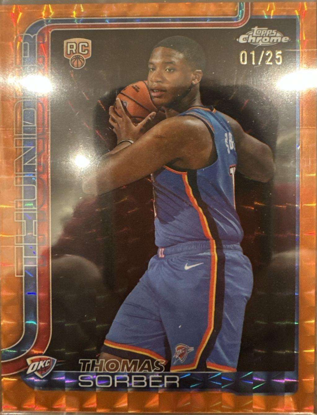 Thomas Sorber [Orange Basketball Refractor] #265