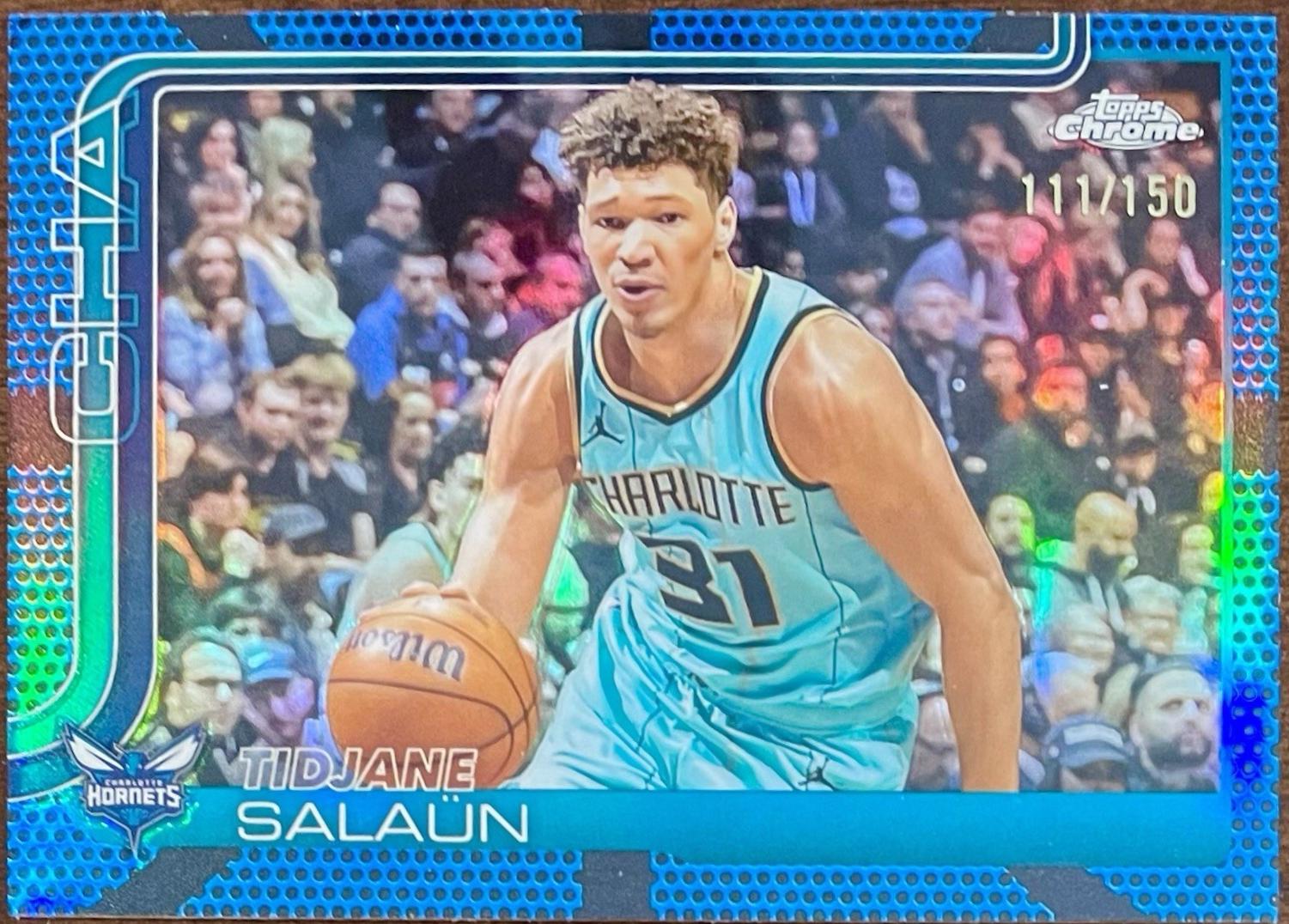 Tidjane Salaun [Blue Basketball Refractor] #8