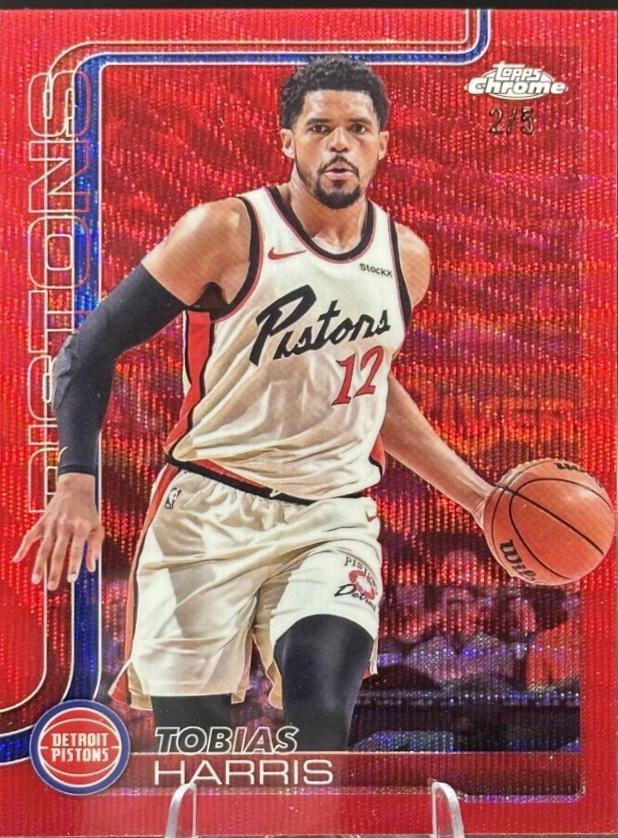 Tobias Harris [Red Basketball Refractor] #6
