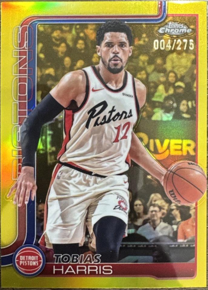 Tobias Harris [Yellow Basketball Refractor] #6