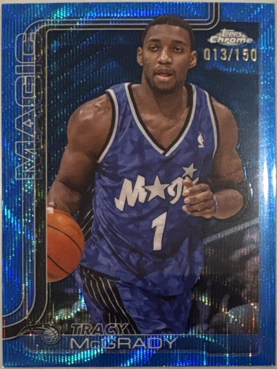 Tracy McGrady [Blue Wave Refractor] #245