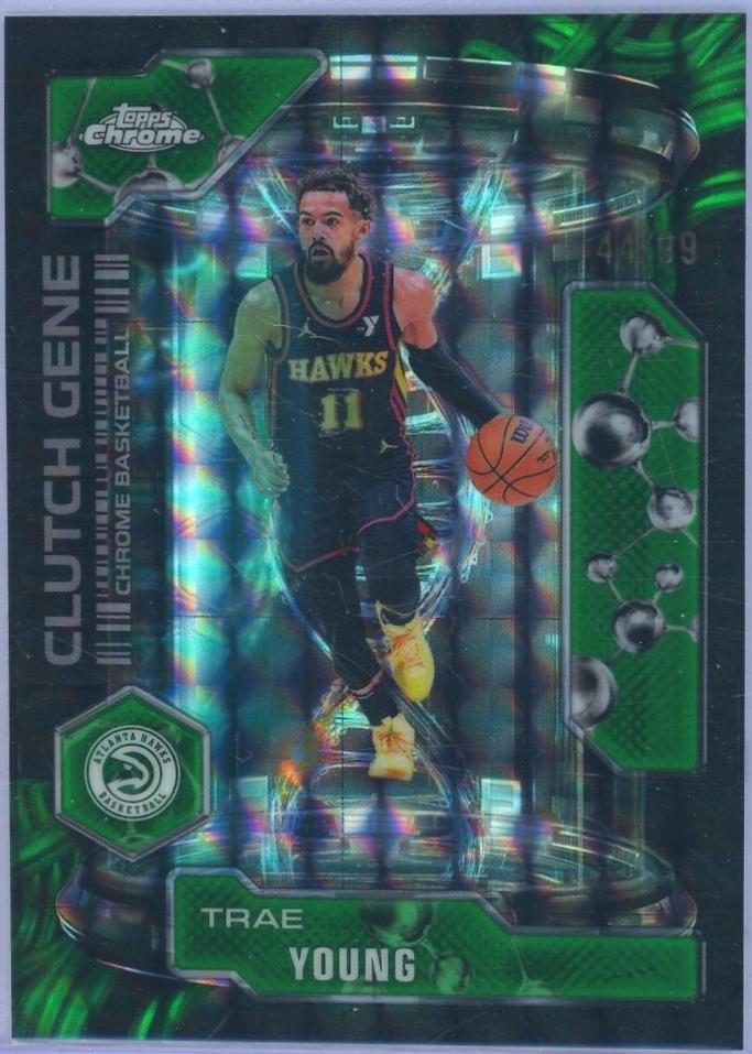 Trae Young [Green Basketball Refractor] #5
