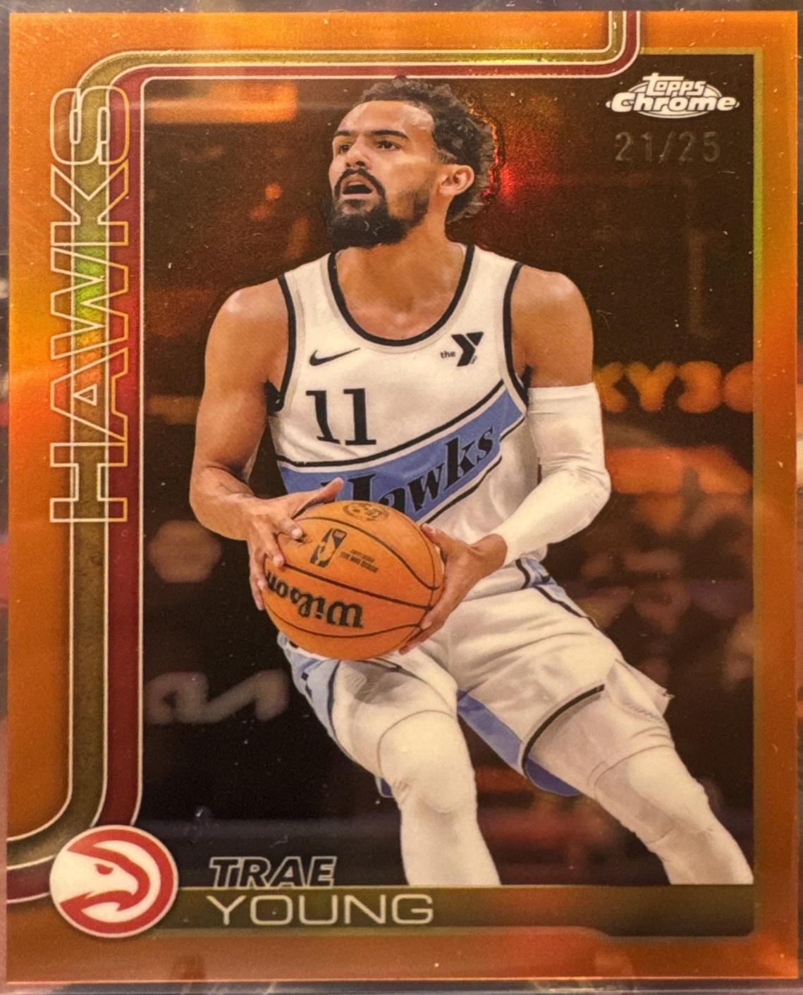 Trae Young [Orange Basketball Refractor] #5