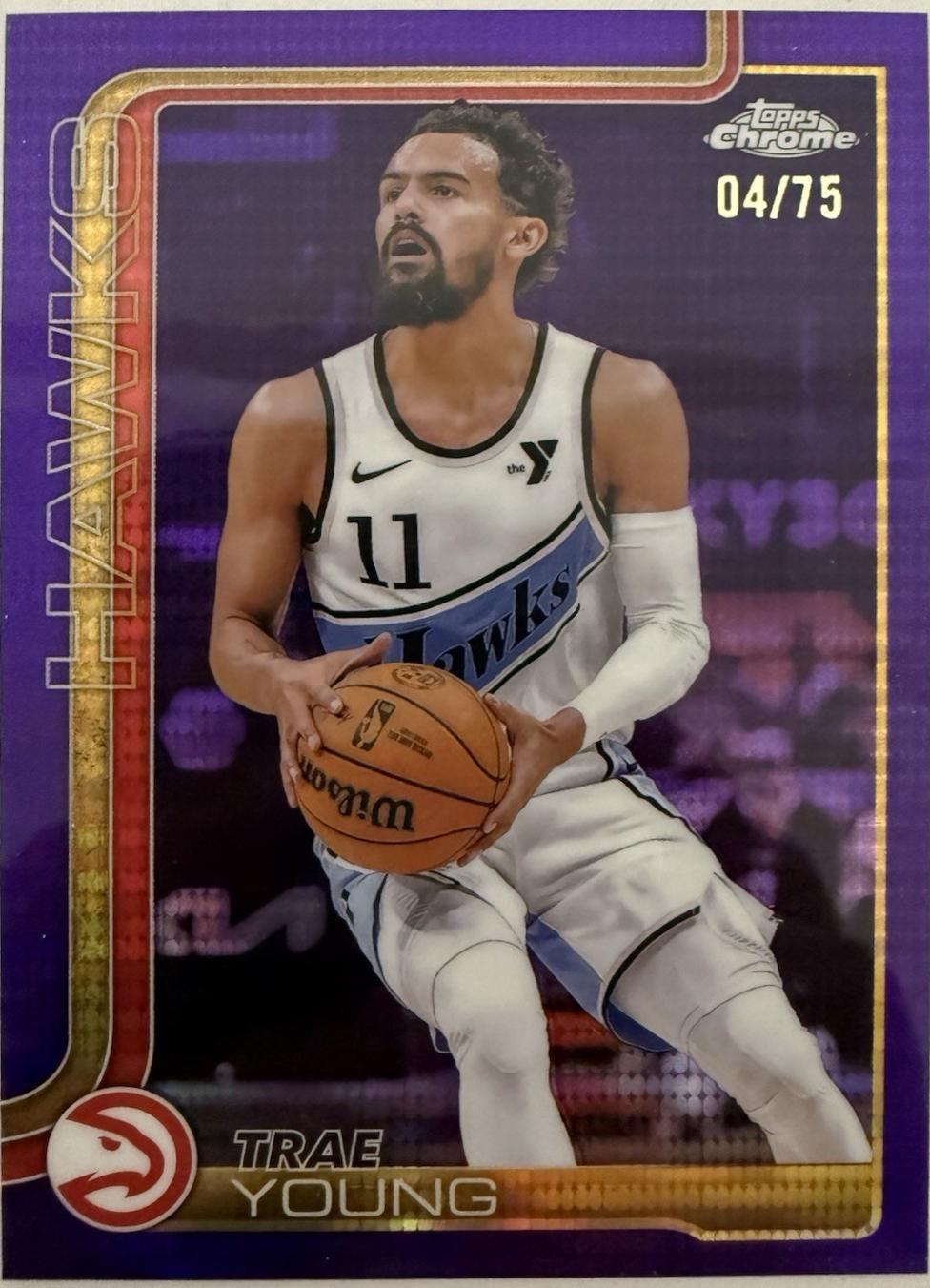 Trae Young [Pulsar Purple Refractor] #5