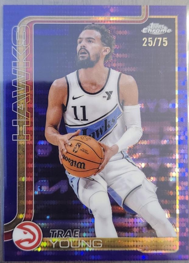 Trae Young [Purple Basketball Refractor] #5