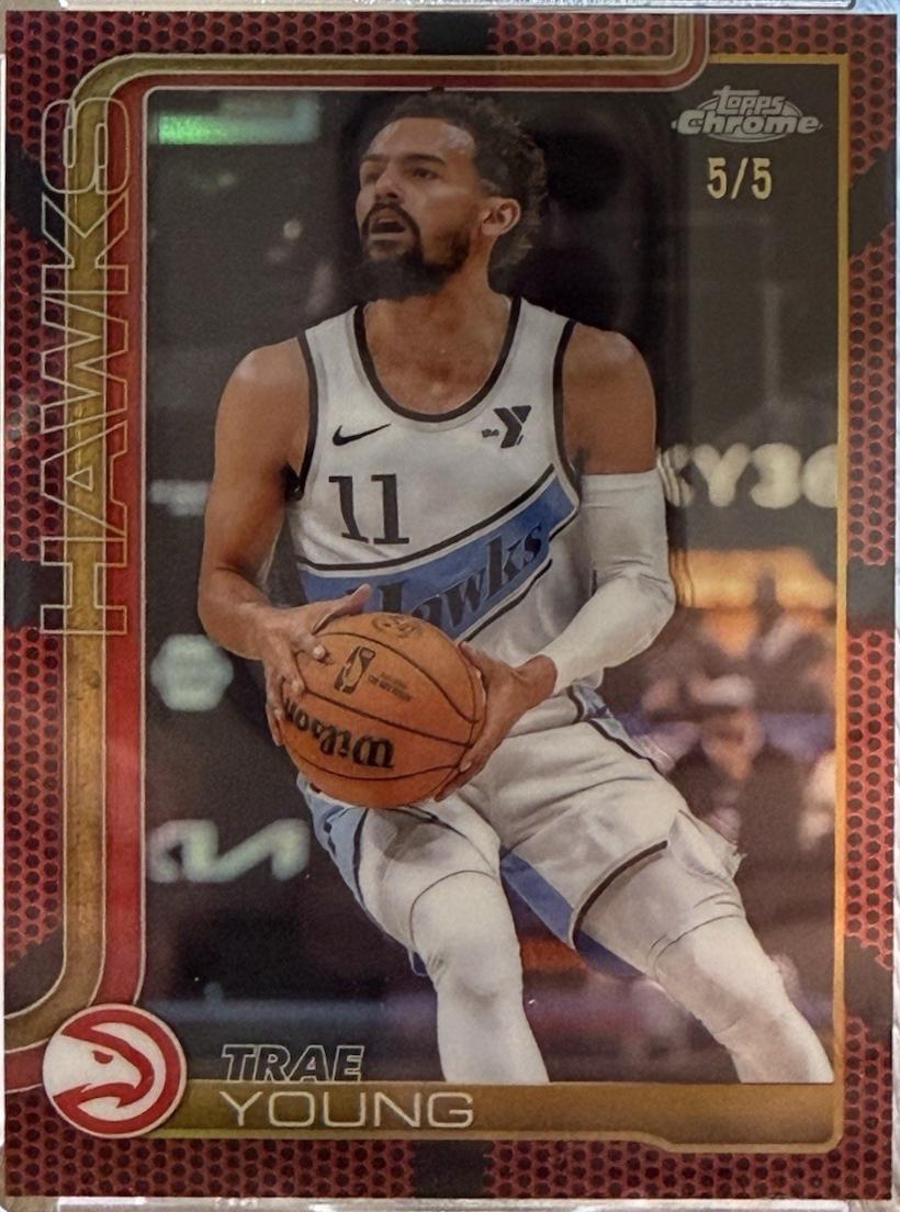 Trae Young [Red Basketball Refractor] #5