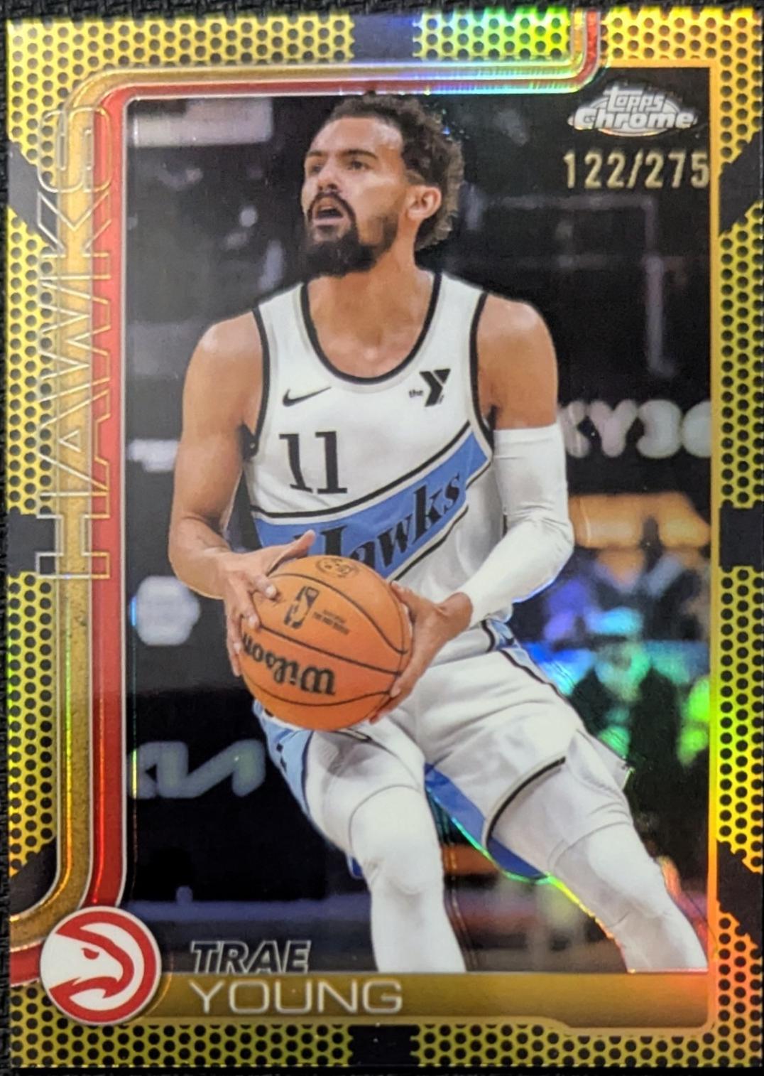 Trae Young [Yellow Basketball Refractor] #5