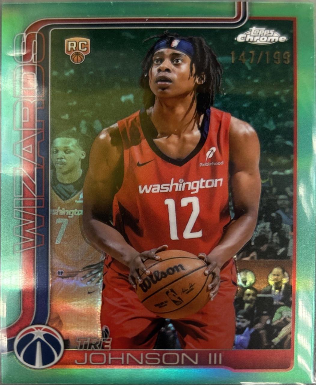 Tre Johnson III [Aqua Basketball Refractor] #256