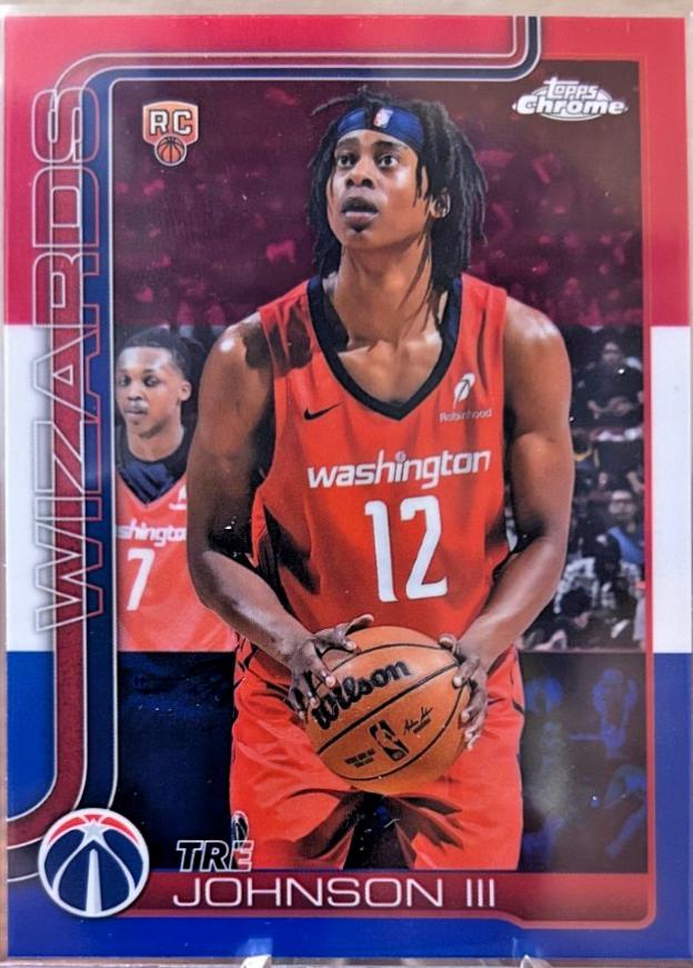 Tre Johnson III [Blue Basketball Refractor] #256