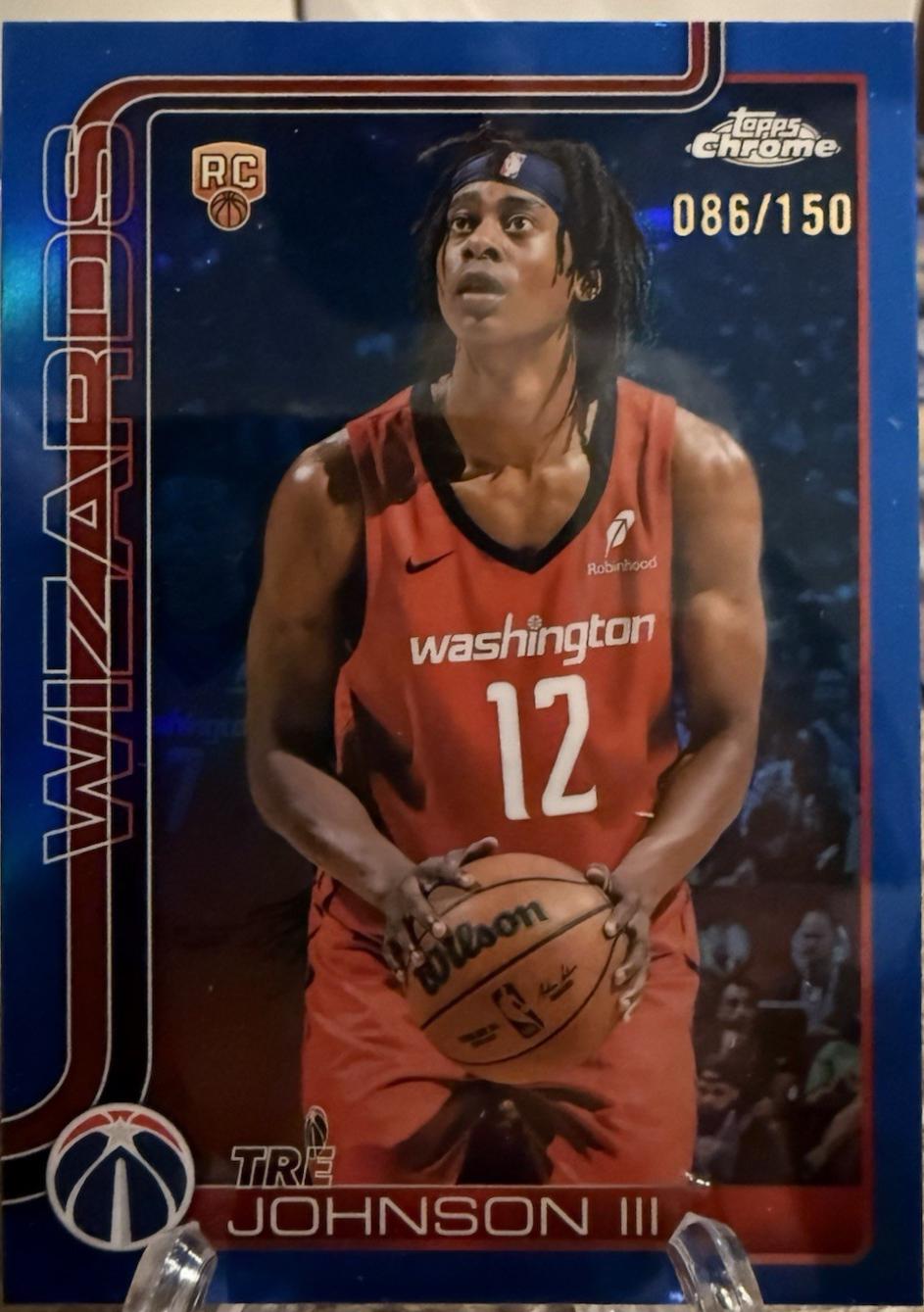 Tre Johnson III [Blue Refractor] #256