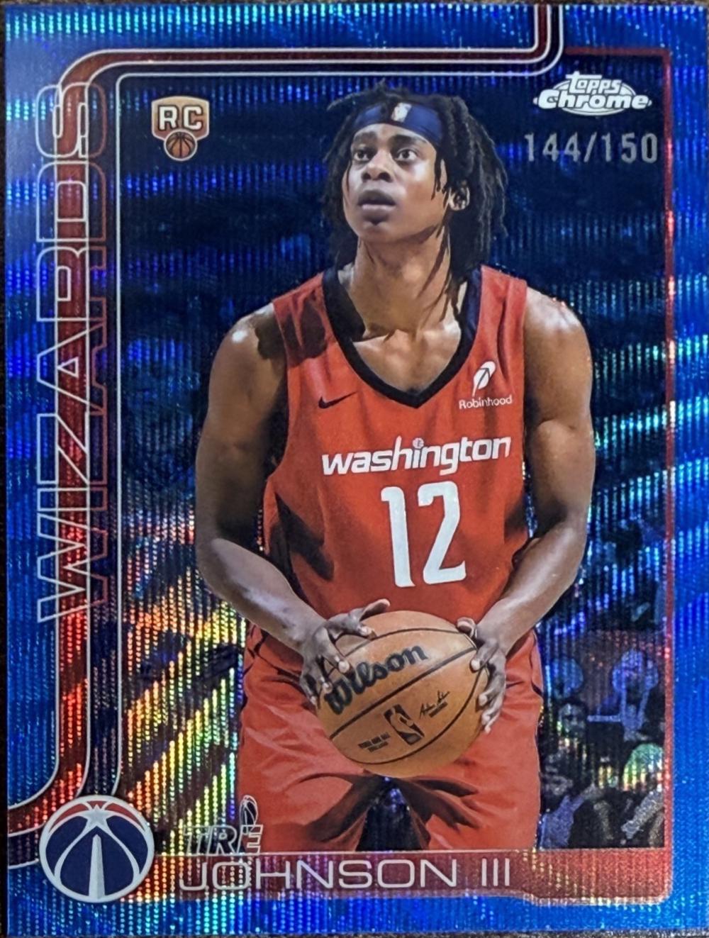 Tre Johnson III [Blue Wave Refractor] #256