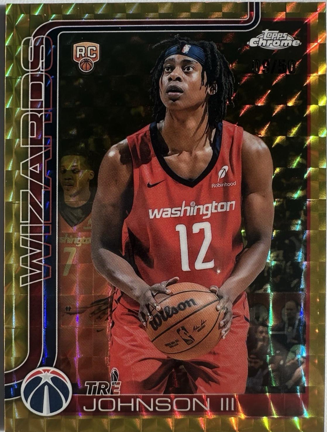 Tre Johnson III [Gold Geometric Refractor] #256