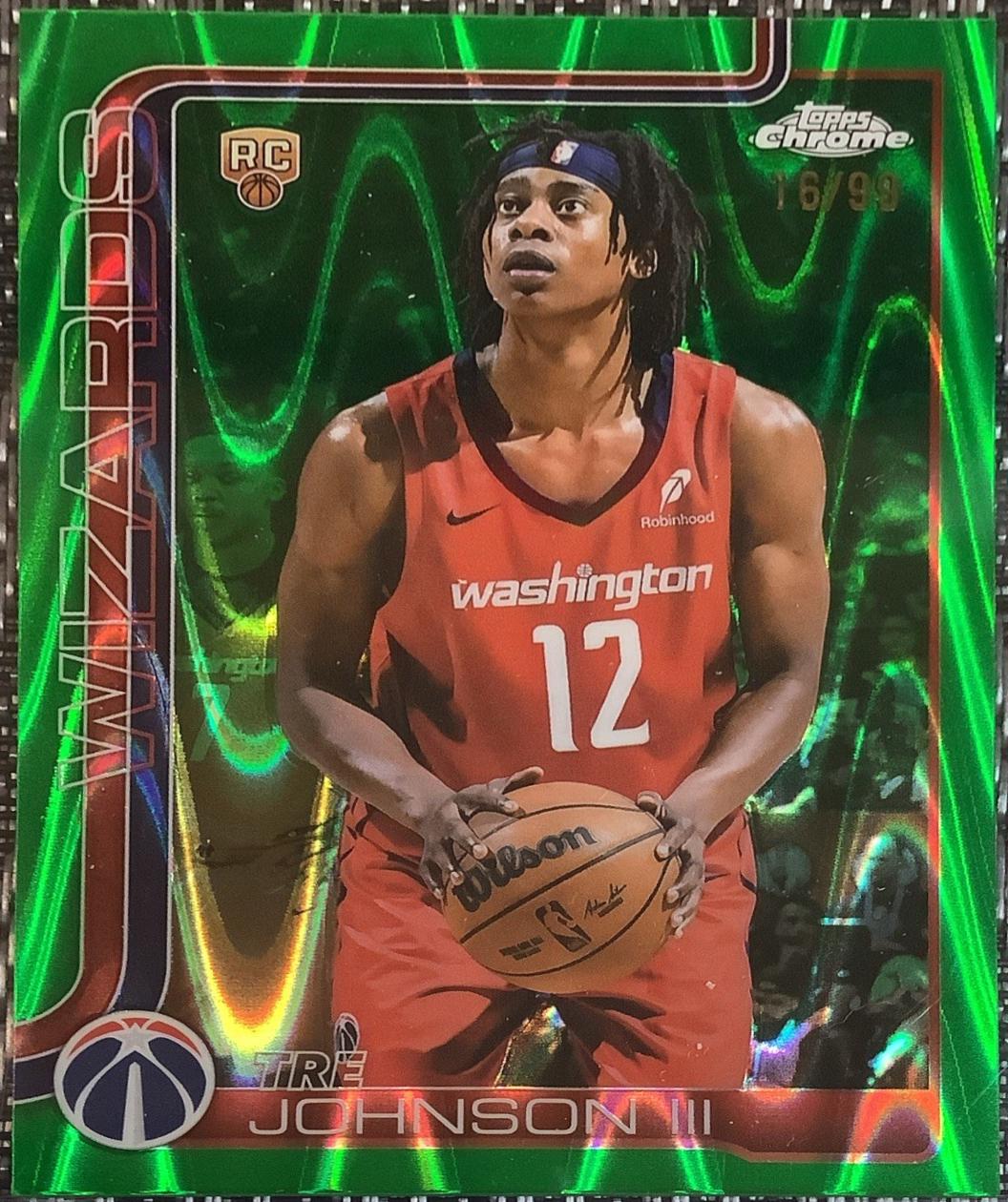 Tre Johnson III [Green Wave Refractor] #256