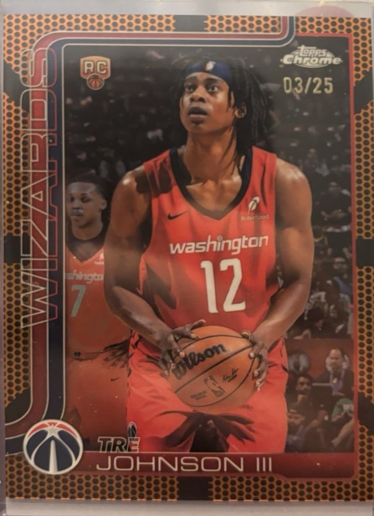 Tre Johnson III [Orange Basketball Refractor] #256