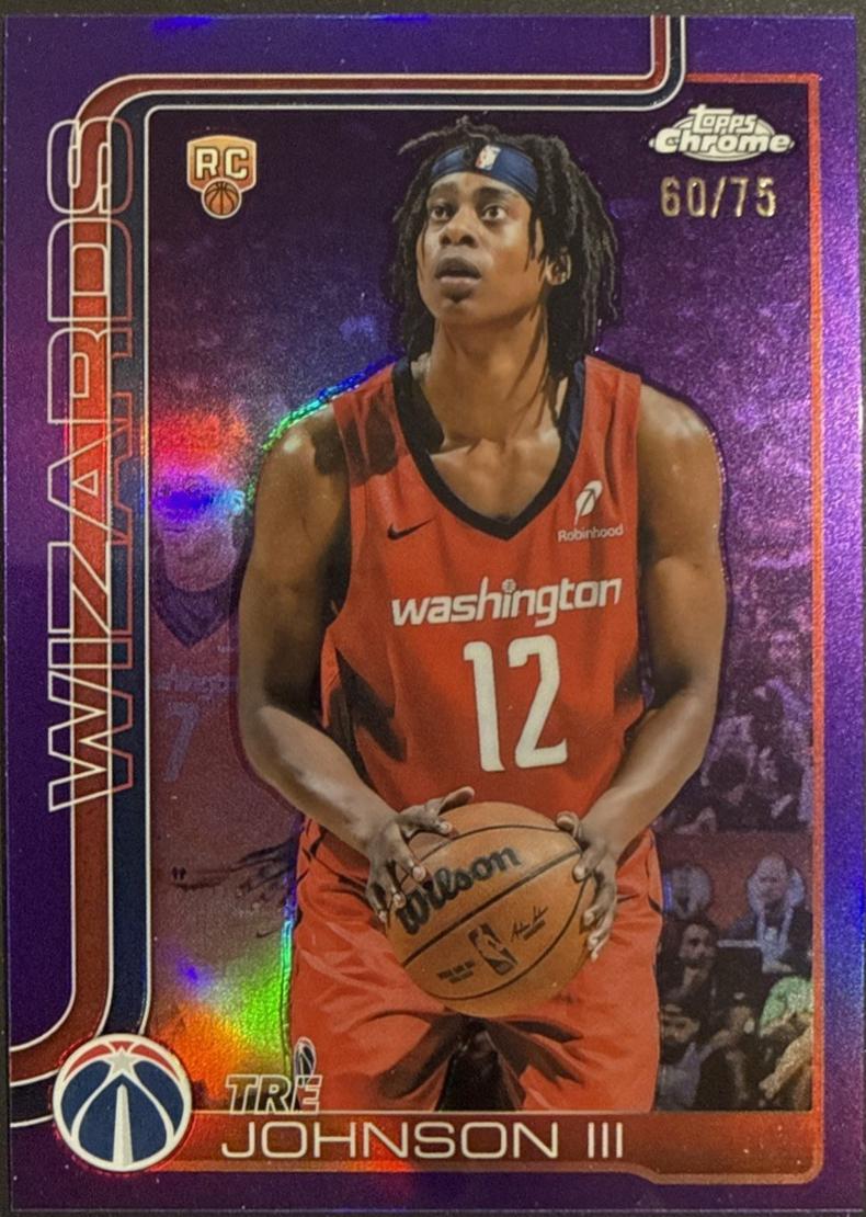 Tre Johnson III [Purple Basketball Refractor] #256