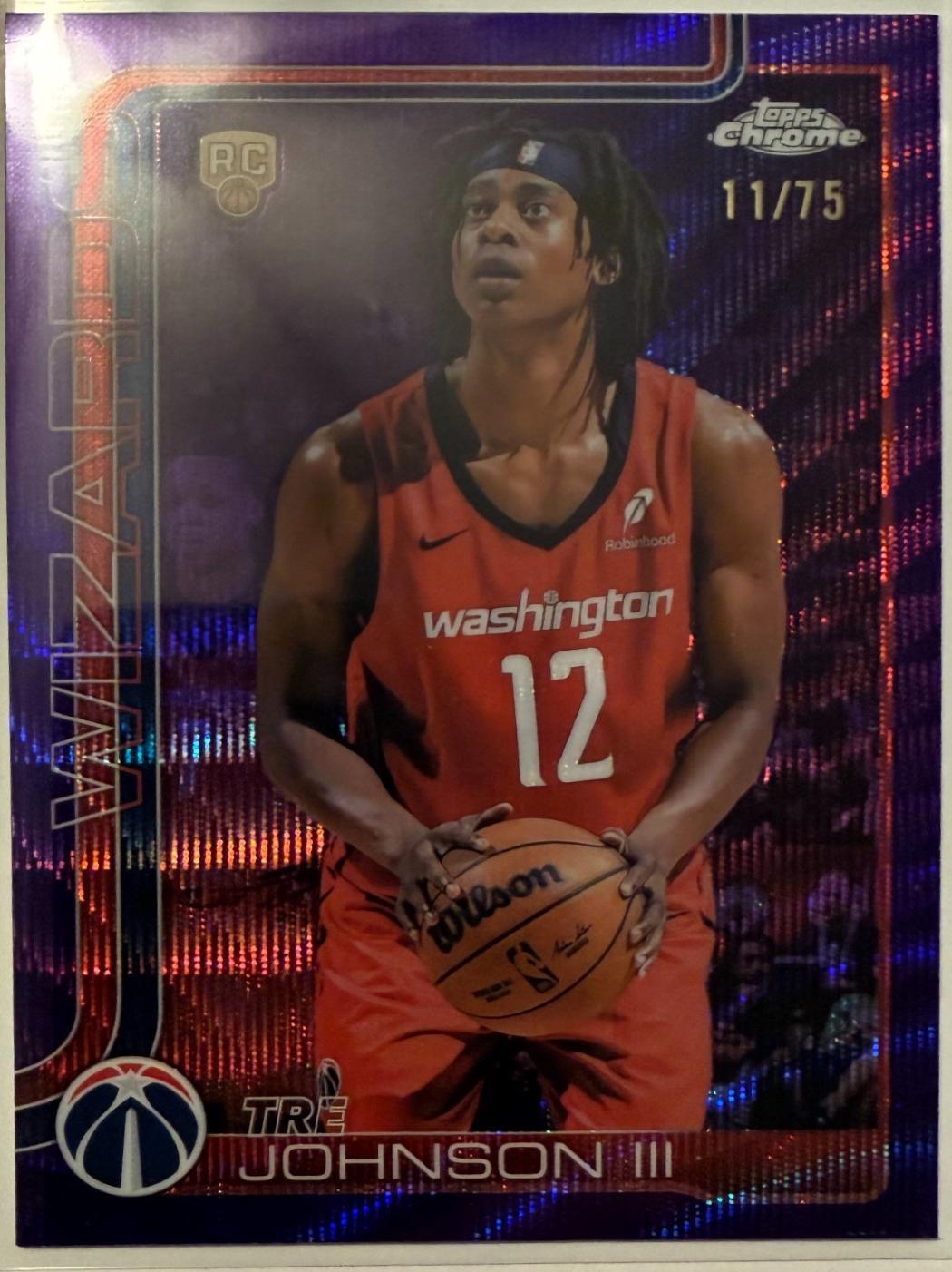 Tre Johnson III [Purple Wave Refractor] #256
