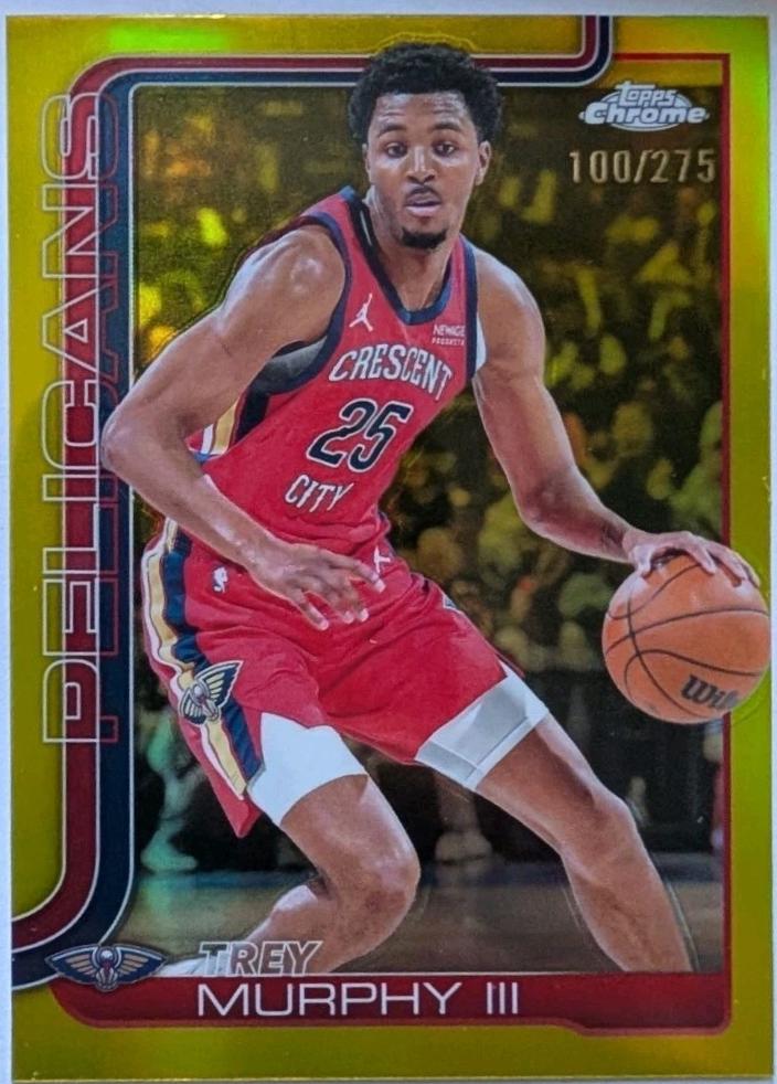 Trey Murphy III [Yellow Basketball Refractor] #104