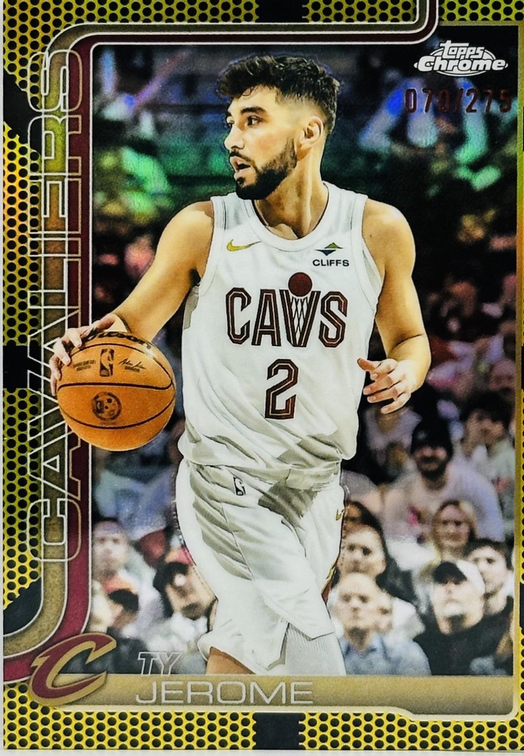 Ty Jerome [Yellow Basketball Refractor] #4