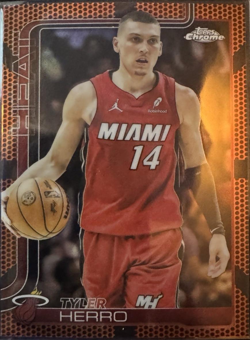 Tyler Herro [Orange Basketball Refractor] #188