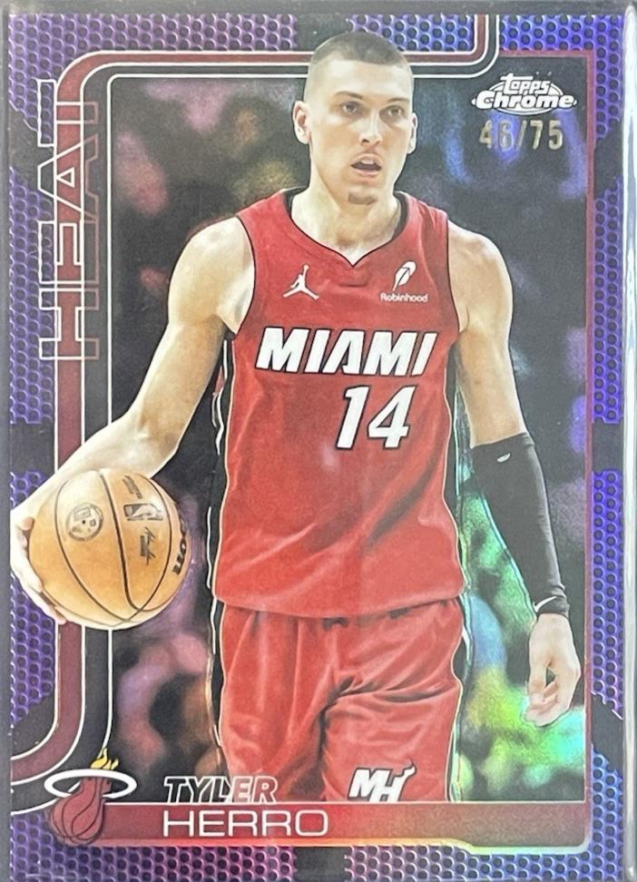 Tyler Herro [Purple Basketball Refractor] #188
