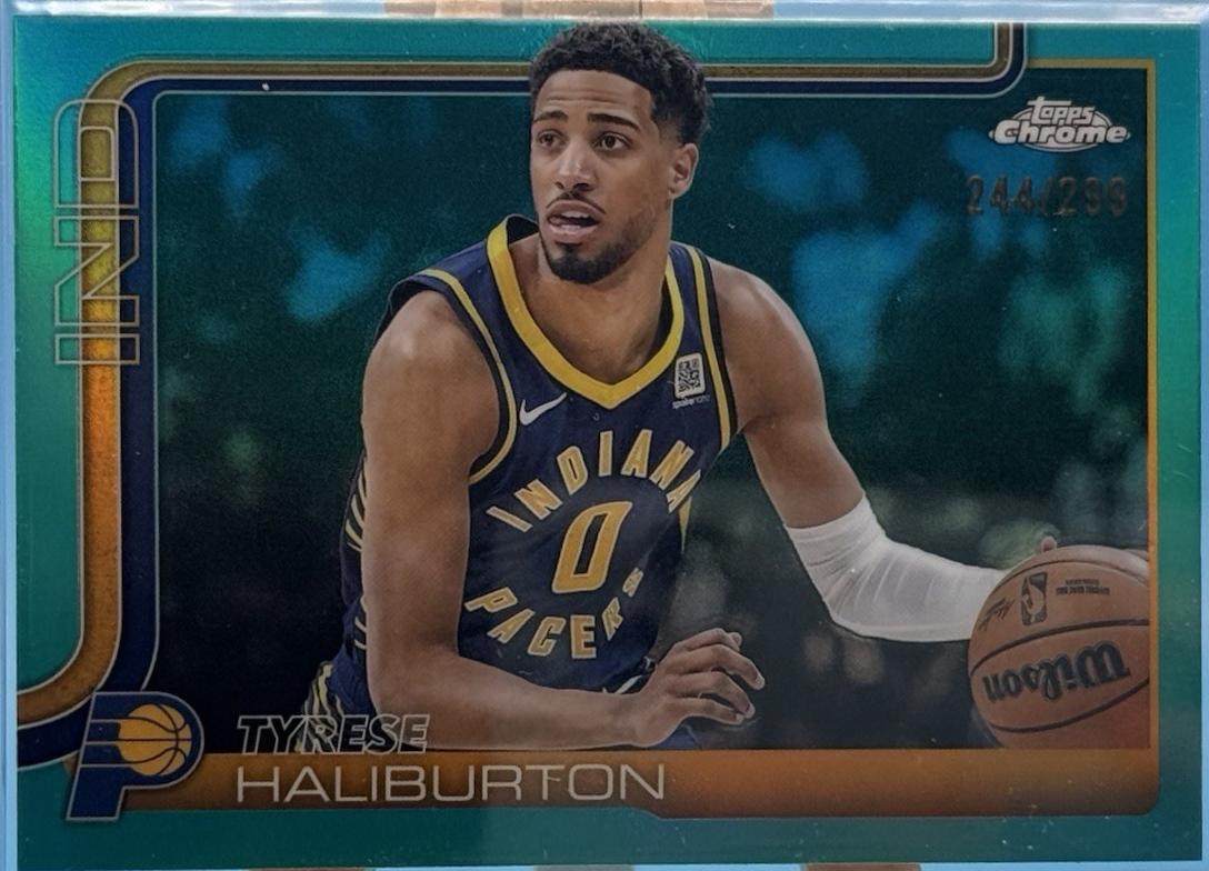Tyrese Haliburton [Aqua Basketball Refractor] #3