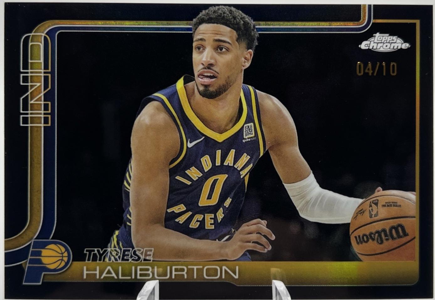 Tyrese Haliburton [Black Refractor] #3