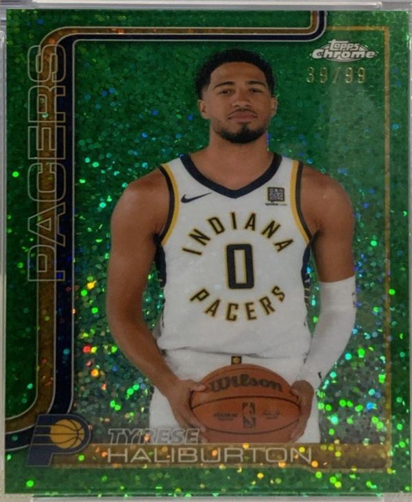 Tyrese Haliburton [Green Basketball Refractor] #3
