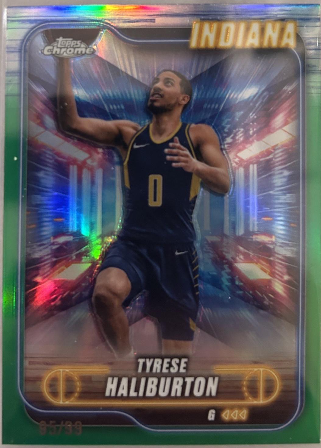 Tyrese Haliburton [Green Refractor] #3