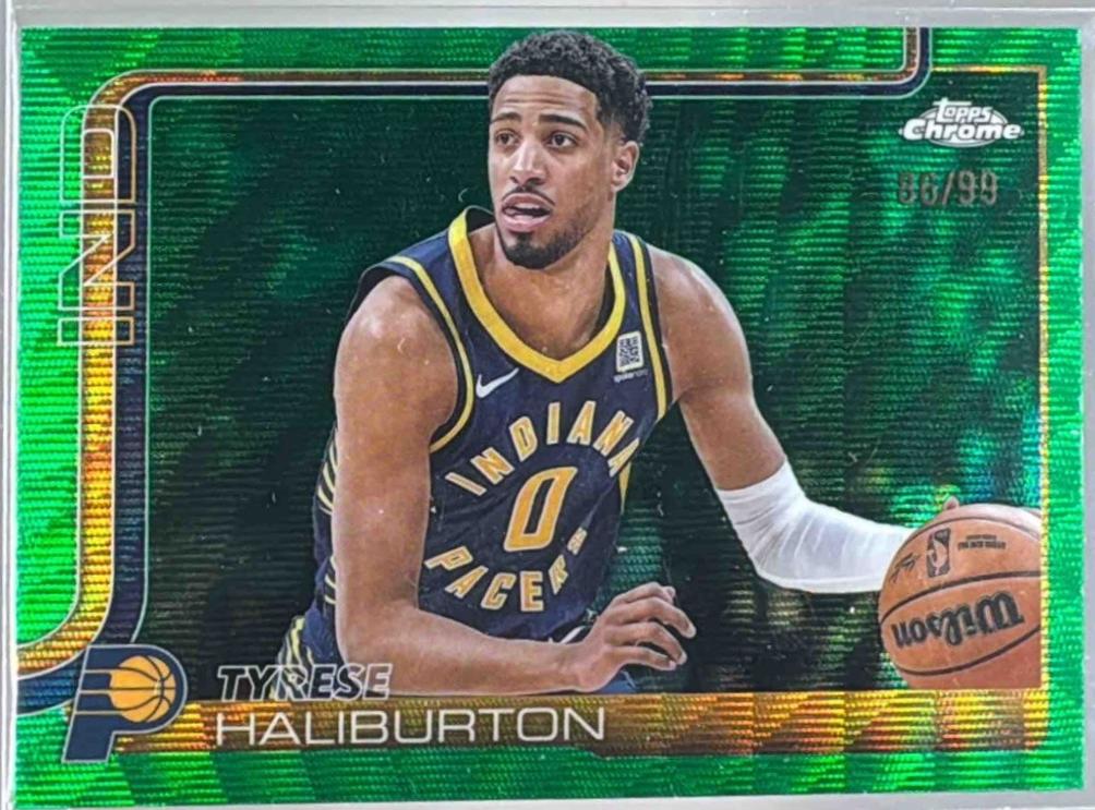 Tyrese Haliburton [Green Wave Refractor] #3