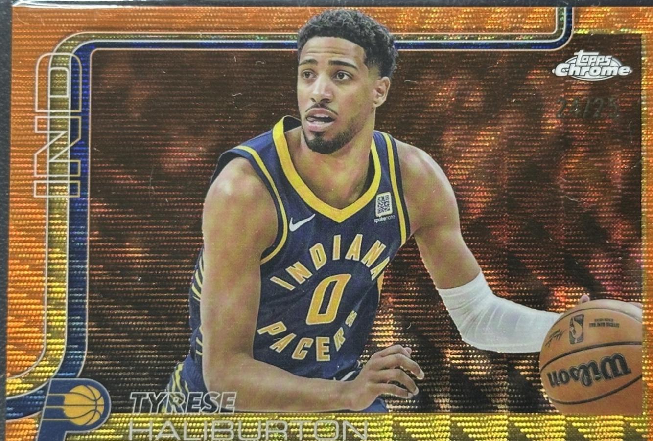 Tyrese Haliburton [Orange Wave Refractor] #3
