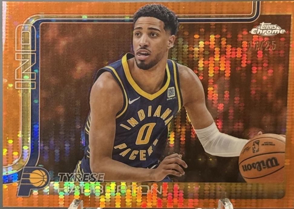 Tyrese Haliburton [Pulsar Orange Refractor] #3